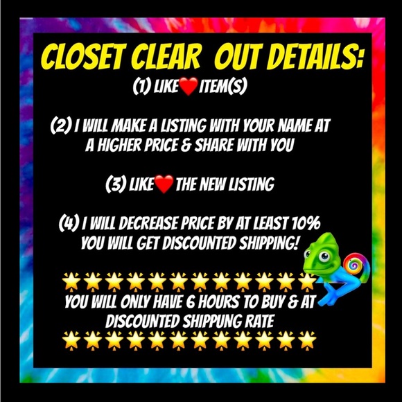 👚 SALE ! CLOSET CLEAR OUT TODAY ONLY 🛍SHOP TIL YOU DROP! 🛒 - Picture 6 of 6